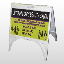 Uptown Salon 642 A Frame Sign