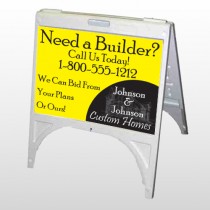 Yellow House 216 A Frame Sign