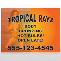 Tropical Rayz Tan 490 Site Sign