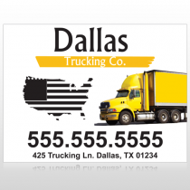 Yellow Truck 296 Custom Sign