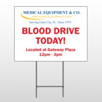 Blood Drive 330 Wire Frame Sign