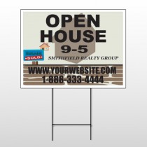 Brown House For Sale 860 Wire Frame Sign