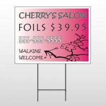 Cherry Salon 288 Wire Frame Sign