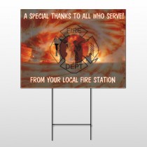 Fire 432 Wire Frame Sign