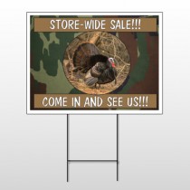 Hunt Turkey 409 Wire Frame Sign