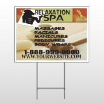 Relaxation Spa 640 Wire Frame Sign