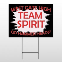 Team 55 Wire Frame Sign