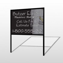 Black And Book 217 H-Frame Sign