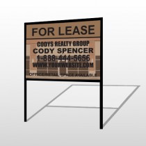 Brown Building Space 862 H-Frame Sign