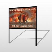 Fire 432 H-Frame Sign