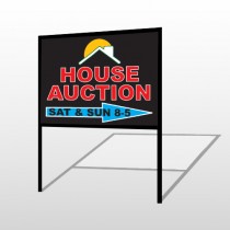 Auction Right Arrow 729 H-Frame Sign