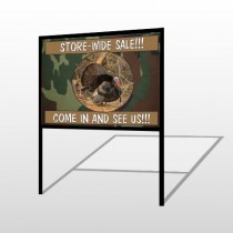 Hunt Turkey 409 H Frame Sign