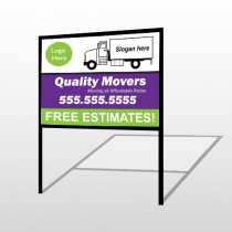 Moving Truck 293 H Frame Sign