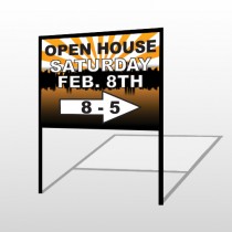 Open Right Arrow 715 H-Frame Sign