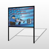 Police Thanks 429 H-Frame Sign