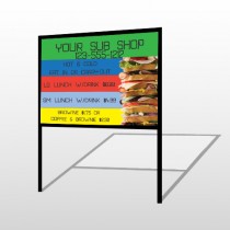 Sandwich 375 H Frame Sign