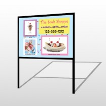 Ice Cream 374 H Frame Sign