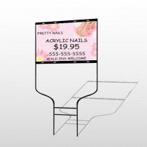 Nail Salon 291 Round Rod Sign