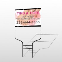 Tips & Toes 488 Round Rod Sign