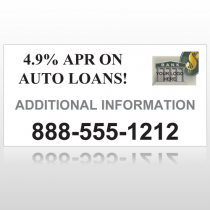 Auto Loan 155 Custom Sign