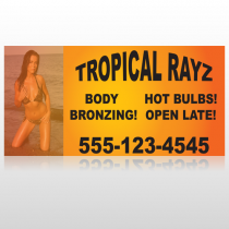 Tropical Rayz Tan 490 Custom Sign