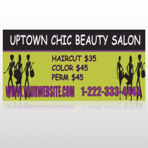 Uptown Salon 642 Custom Sign