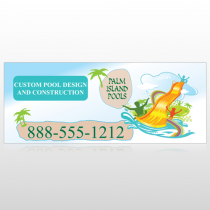 Palm Island Pool 534 Banner