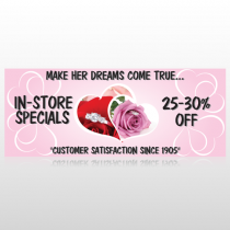 Pink Rose Hide Ring 400 Custom Banner