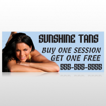 Sunshine Tans 297 Custom Banner