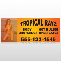 Tropical Rayz Tan 490 Custom Banner