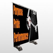 Black 41 Exterior Pocket Banner Stand