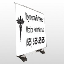 Med 47 Exterior Pocket Banner Stand