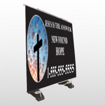 New Found Hope 01 Exterior Pocket Banner Stand
