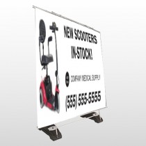 New Scooter 100 Exterior Pocket Banner Stand