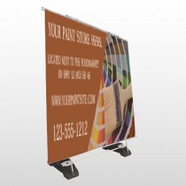 Paint Brushes 256  Exterior Pocket Banner Stand