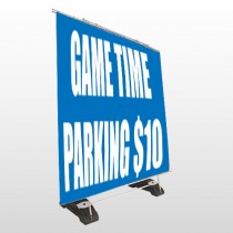 Parking 123 Exterior Pocket Banner Stand