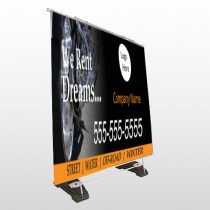 Rent Dreams 109 Exterior Pocket Banner Stand