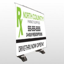 RX North County 105 Exterior Pocket Banner Stand