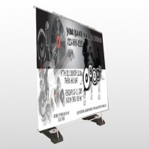 Silhouette Band 366 Exterior Pocket Banner Stand