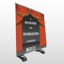 Theatre Curtains 521 Exterior Pocket Banner Stand