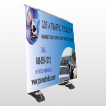 Traffic Cars 151 Exterior Pocket Banner Stand