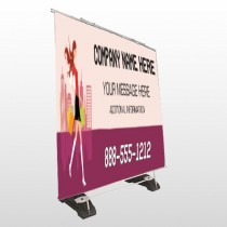 Fashion Shopping 179 Exterior Pocket Banner Stand