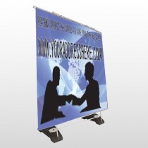 Map Silhouette 433 Exterior Pocket Banner Stand