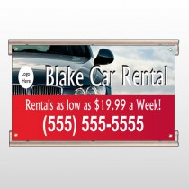 Car Rental 112 Track Sign