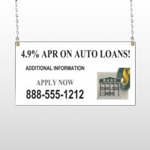Auto Loan 173 Window Sign