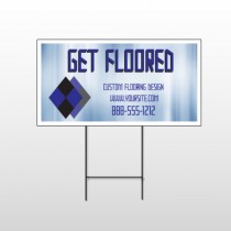 Blue Checker 249 Wire Frame Sign