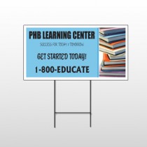 Book Learning 156 Wire Frame Sign