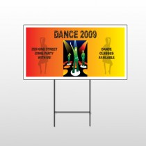 Dance Disco 518 Wire Frame Sign
