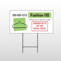 Fashion Hanger 526 Wire Frame Sign