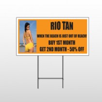 Rio Tan Beach 489 Wire Frame Sign